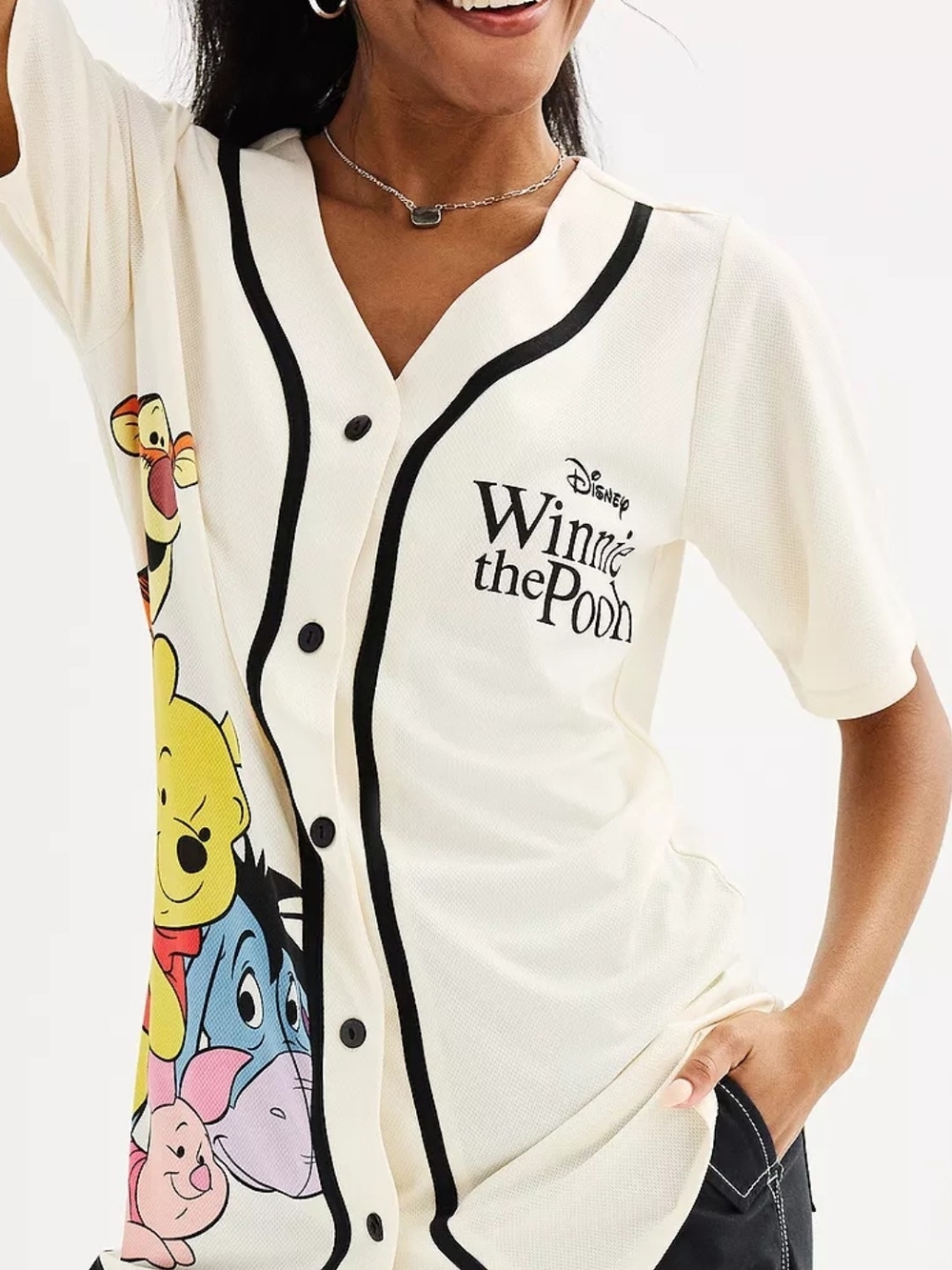 Disney Winnie the Pooh & Friends Baseball Jersey Juniors Large